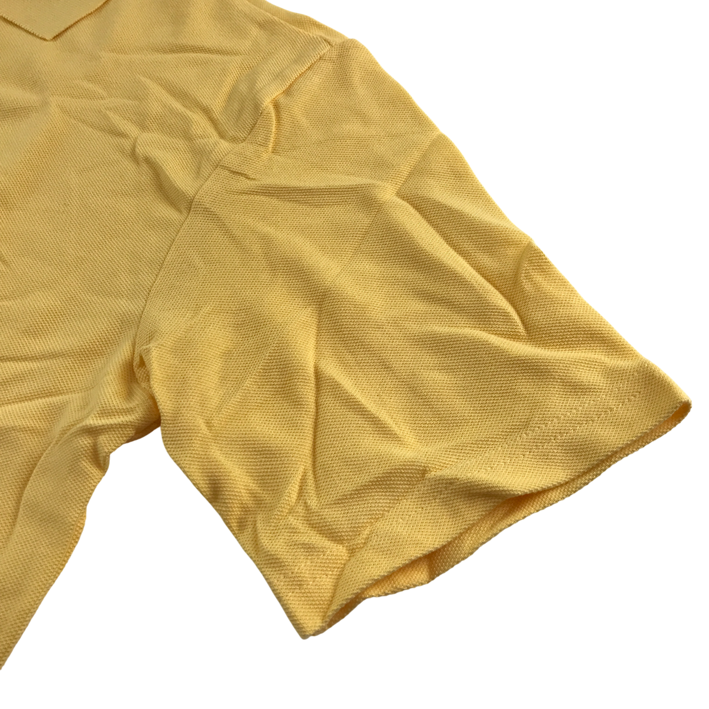 Yellow unisex school polo shirt