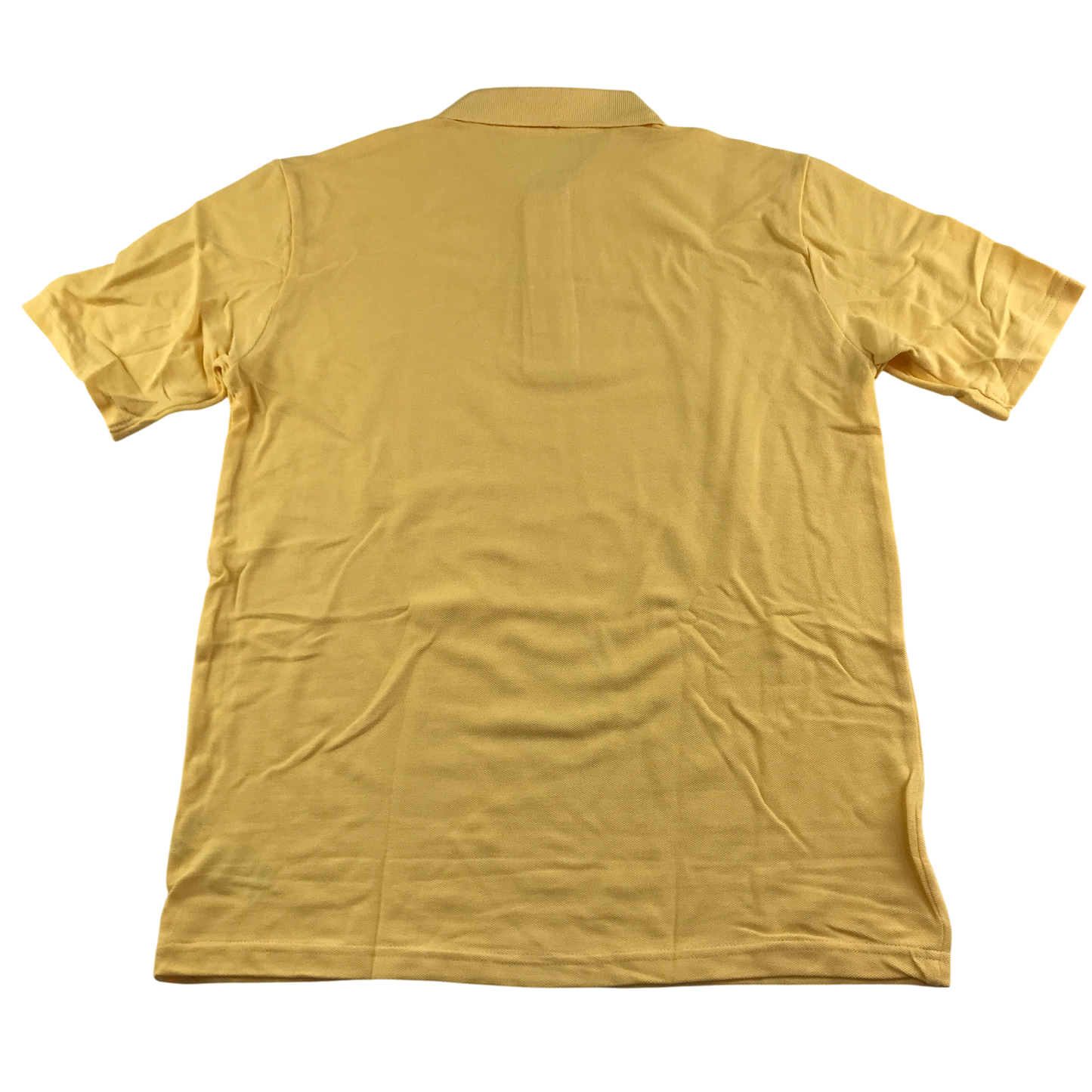 Yellow unisex school polo shirt