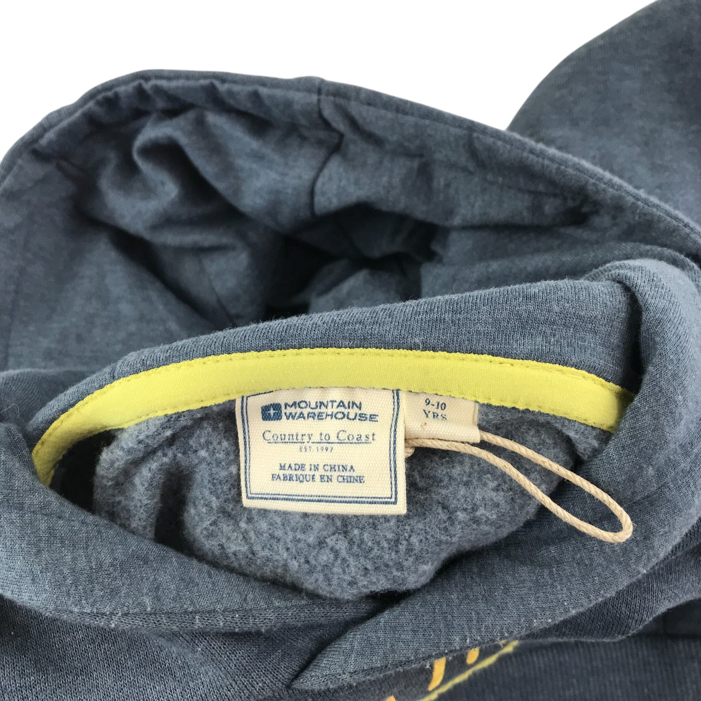 Mountain Warehouse hoodie 9-10 years grey embroidered sun Hello Sunshine