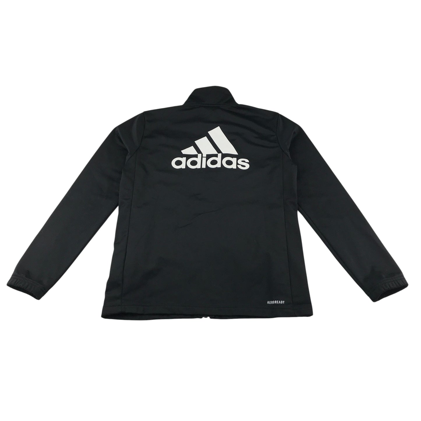 Adidas sport sweater 11-12 years black mock neck full zipper tracksuit top