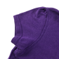 Purple girls scallop collar school polo shirt