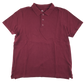Burgundy unisex school polo shirt