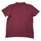 Burgundy unisex school polo shirt