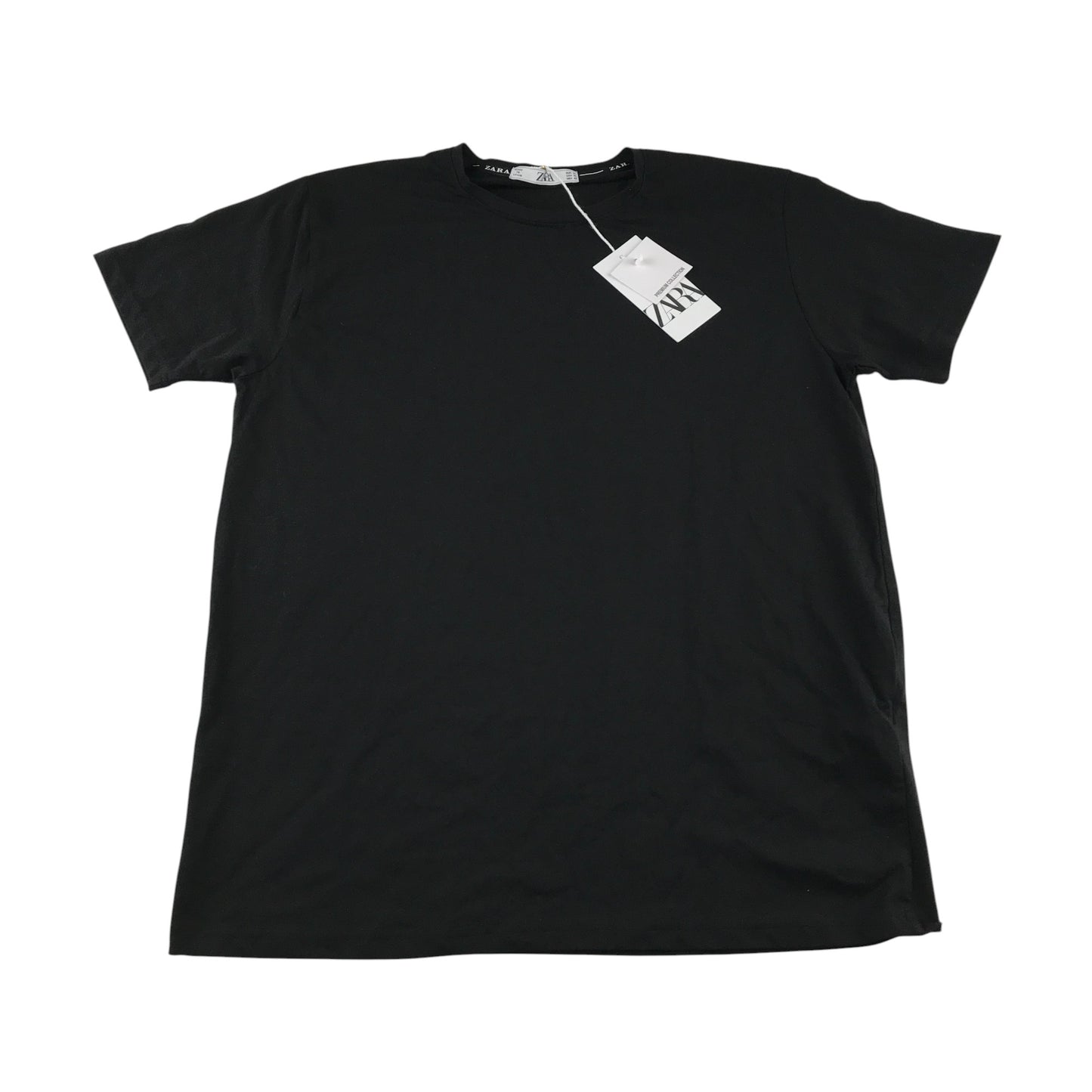 Zara t-shirt men's size XL black plain cotton