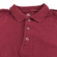 Burgundy unisex school polo shirt