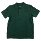 Dark green school polo shirt