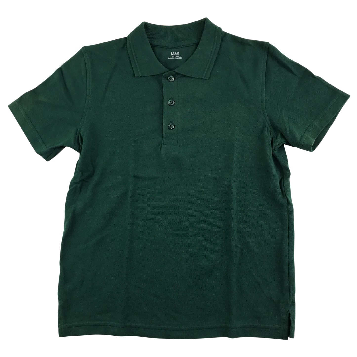 Dark green school polo shirt