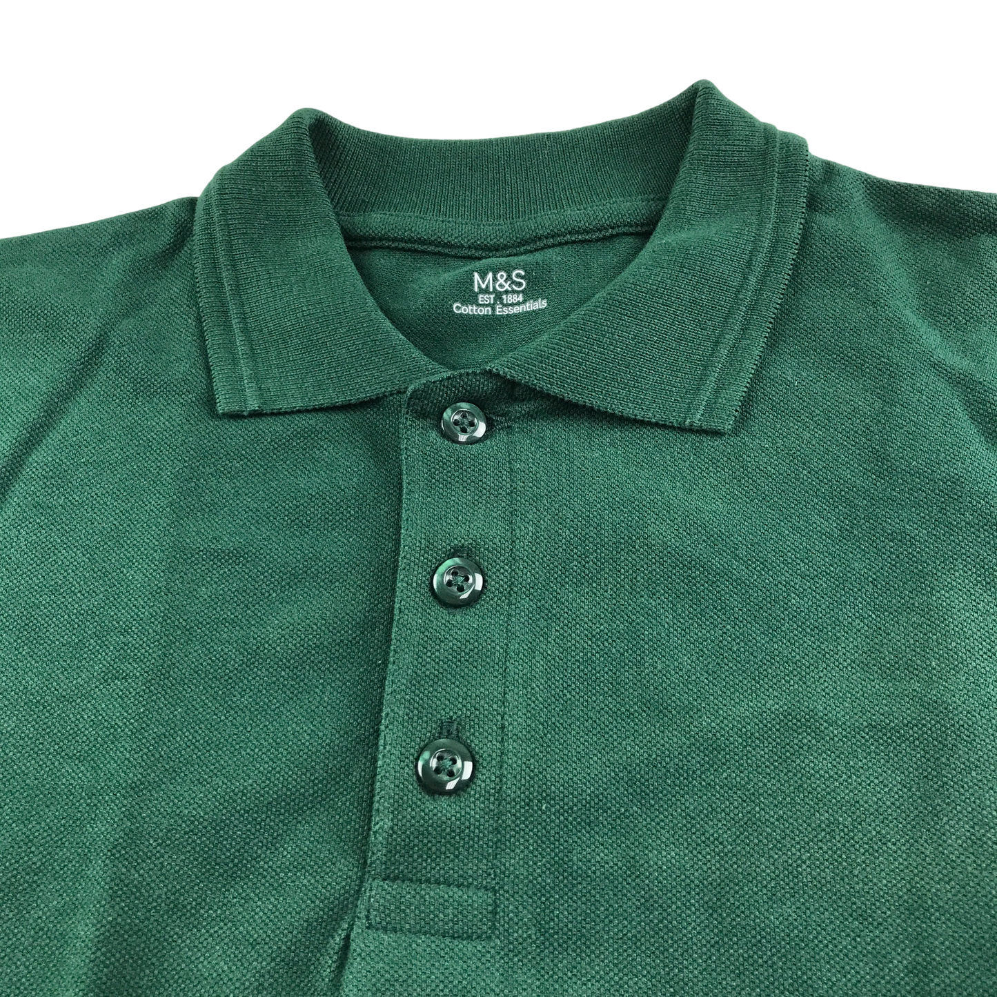 Dark green school polo shirt