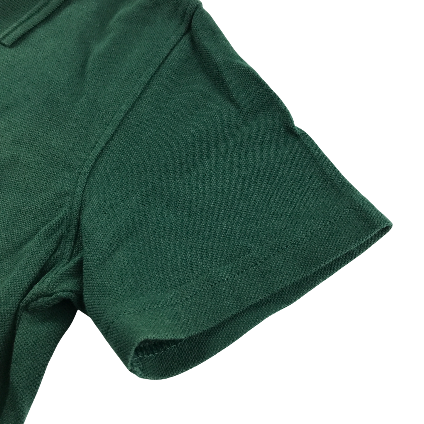 Dark green school polo shirt