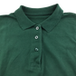 Dark green scallop collar school polo shirt