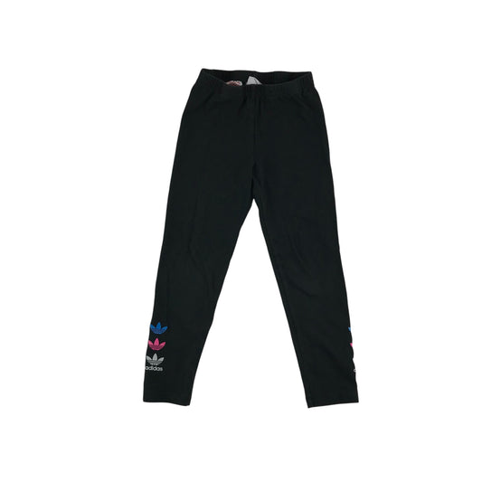 Nike sport leggings 9-11 years black ankle logo detail