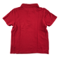 Red school polo shirt