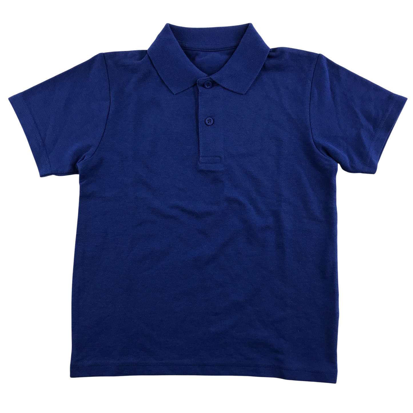 6-7 years royal blue unisex school polo shirt