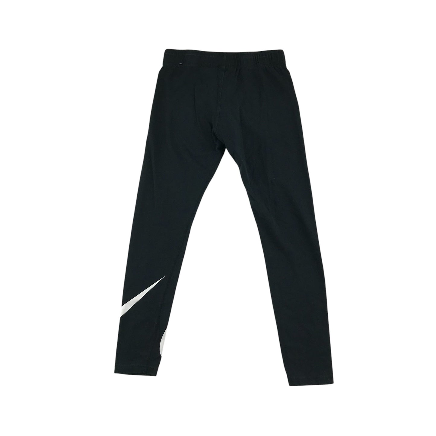 Nike sport leggings 9-11 years black ankle logo detail