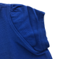 Royal blue girls scallop collar school polo shirt