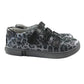 Primigi trainers shoe size 13 junior grey animal print with hoop and loop straps