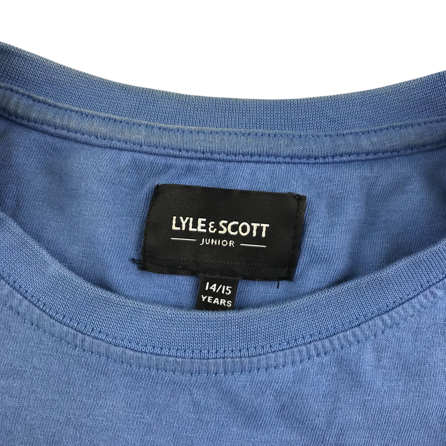 Lyle & Scott t-shirt 14-15 years blue short sleeve cotton