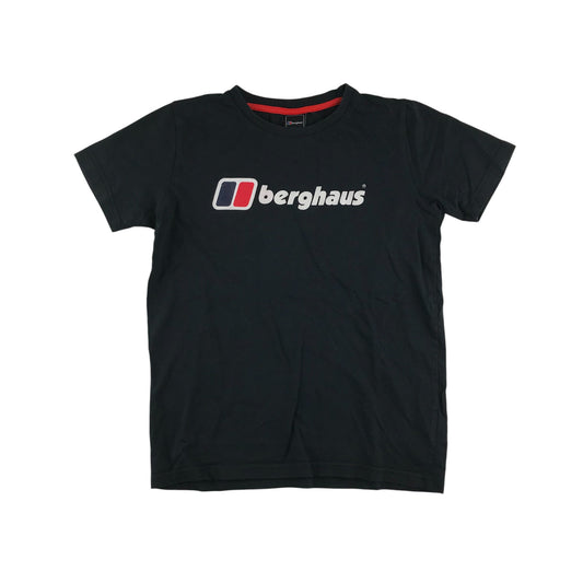 Berghaus t-shirt 8-10 years black short sleeve cotton