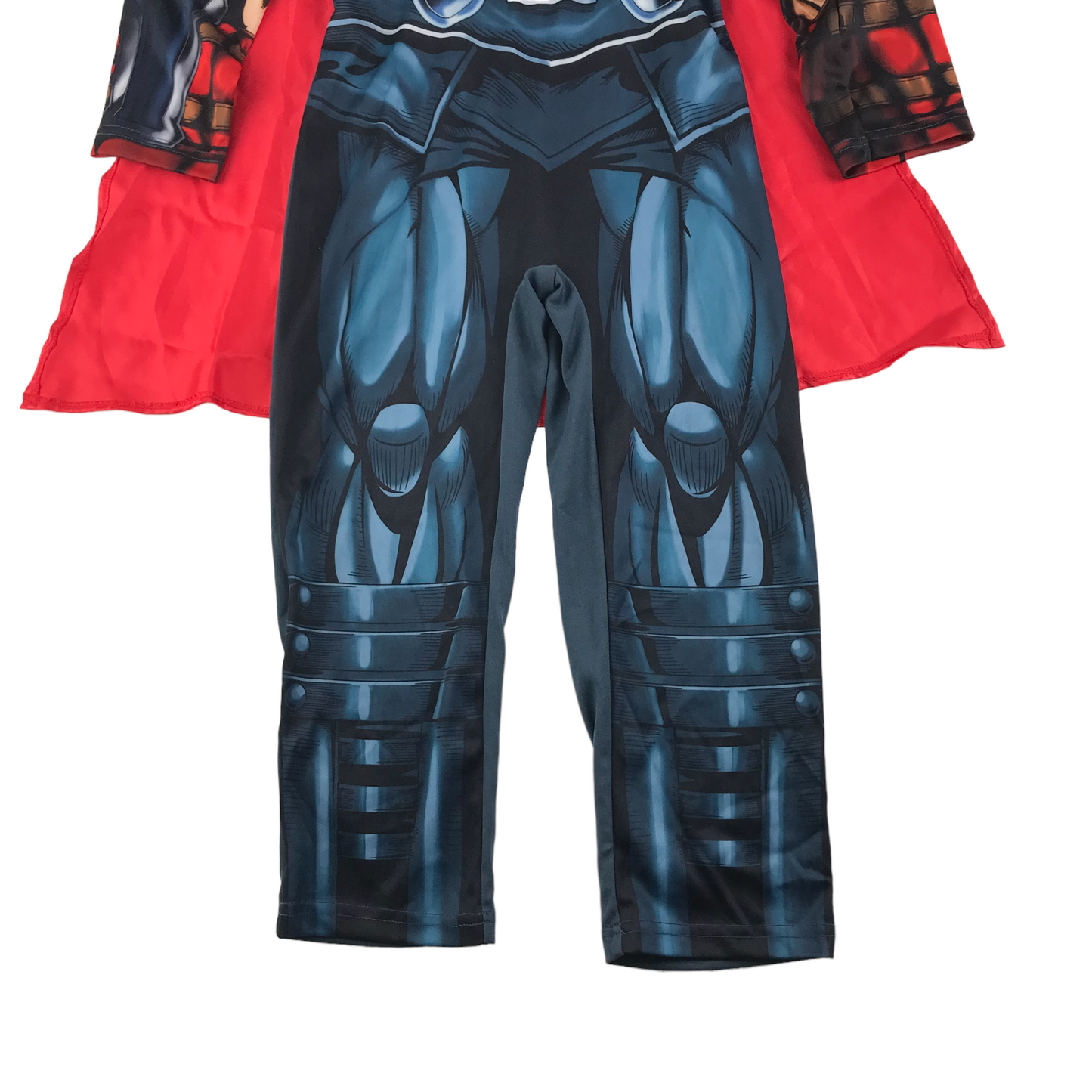 F&F Thor Costume Age 5-6 Blue Onesie and Cape Set