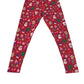 Next festive leggings 11-12 years red Christmas printed