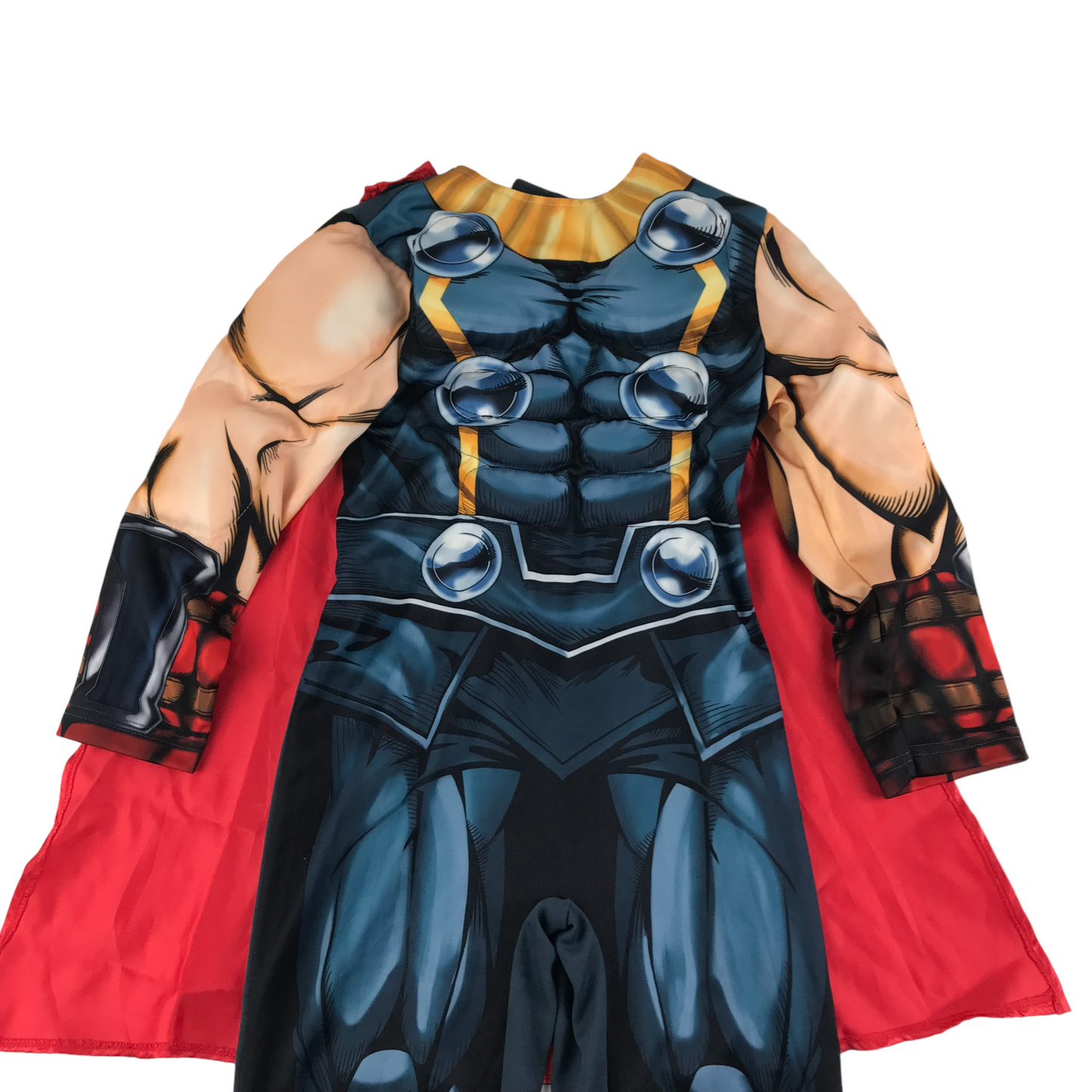 F&F Thor Costume Age 5-6 Blue Onesie and Cape Set