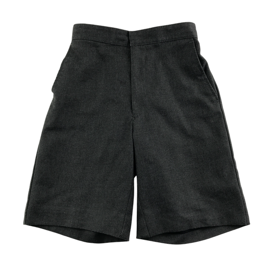 Grey elasticated waist school shorts