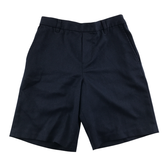 Navy blue elasticated waist school shorts