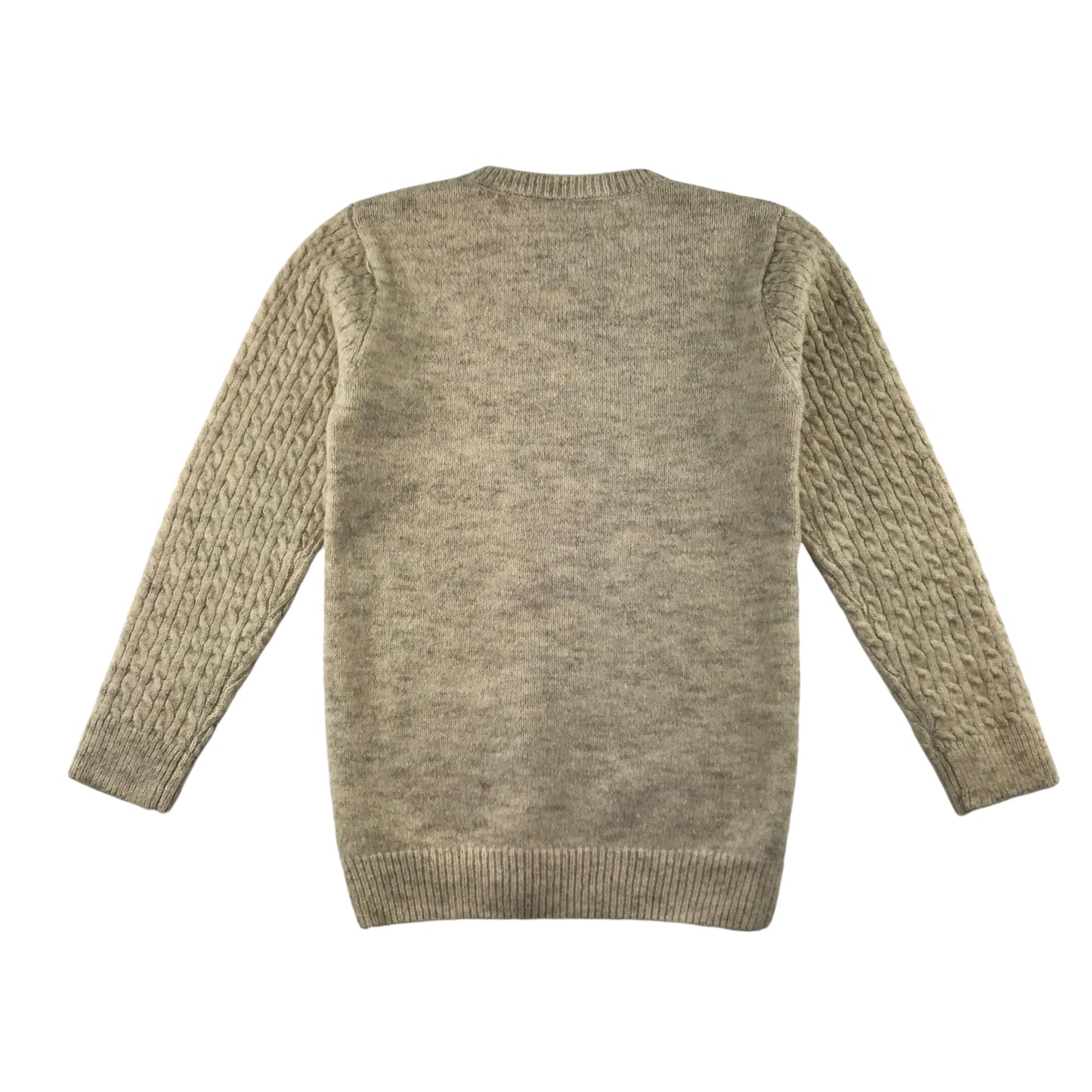 Tu jumper 9-10 years beige cream white knitted long sleeve pullover