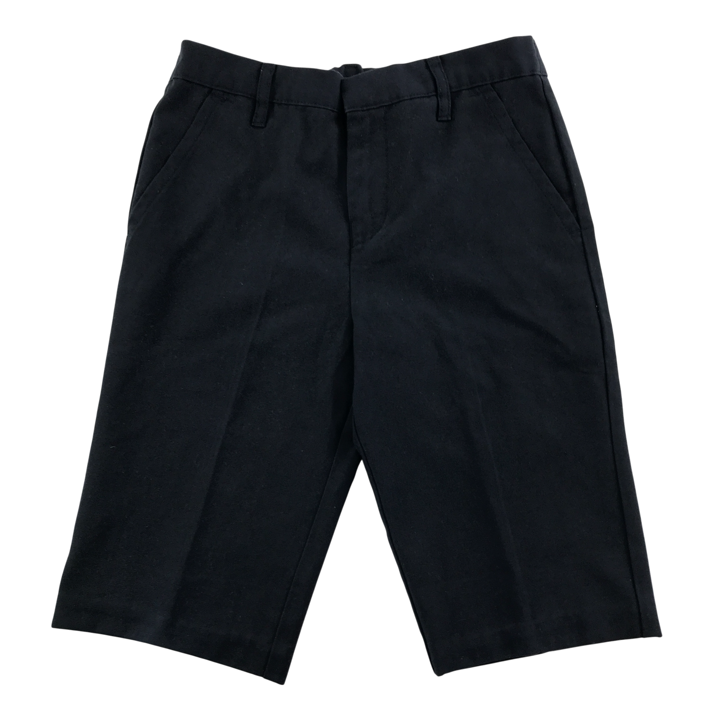 Navy blue adjustable waist school shorts