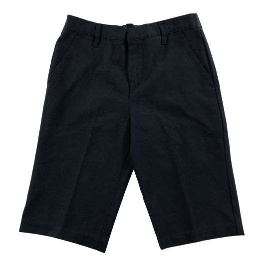 Navy blue adjustable waist school shorts