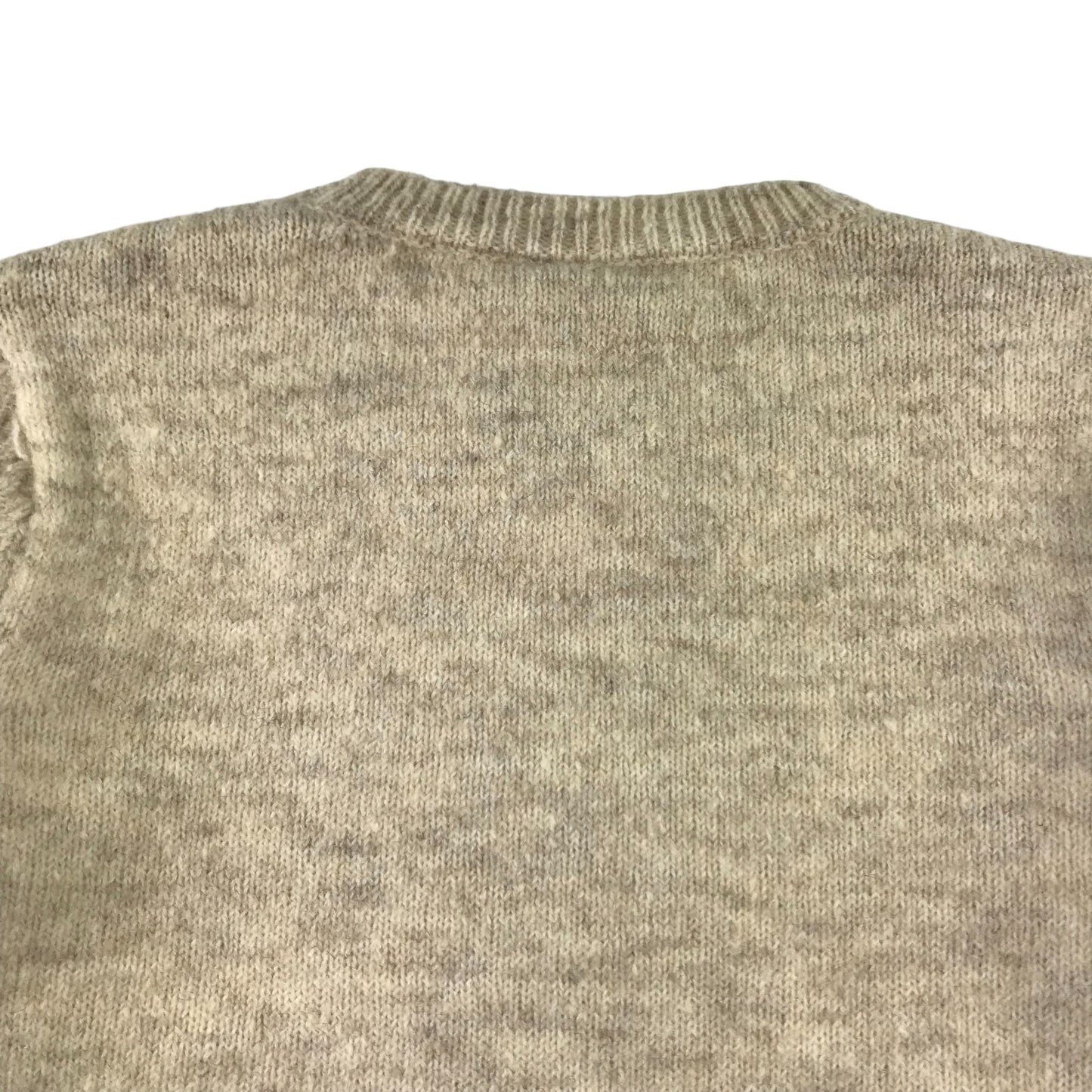 Tu jumper 9-10 years beige cream white knitted long sleeve pullover