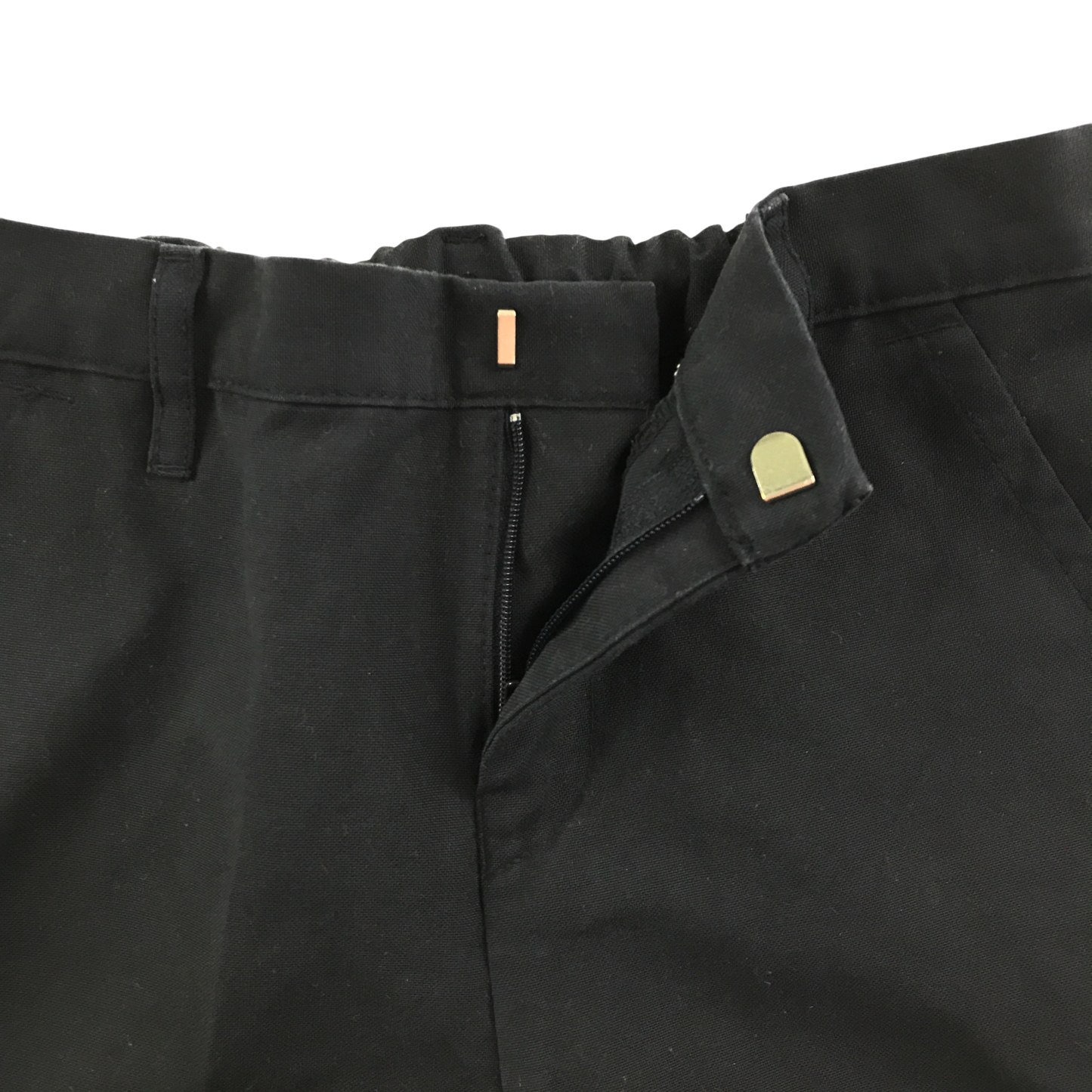 Navy blue adjustable waist school shorts