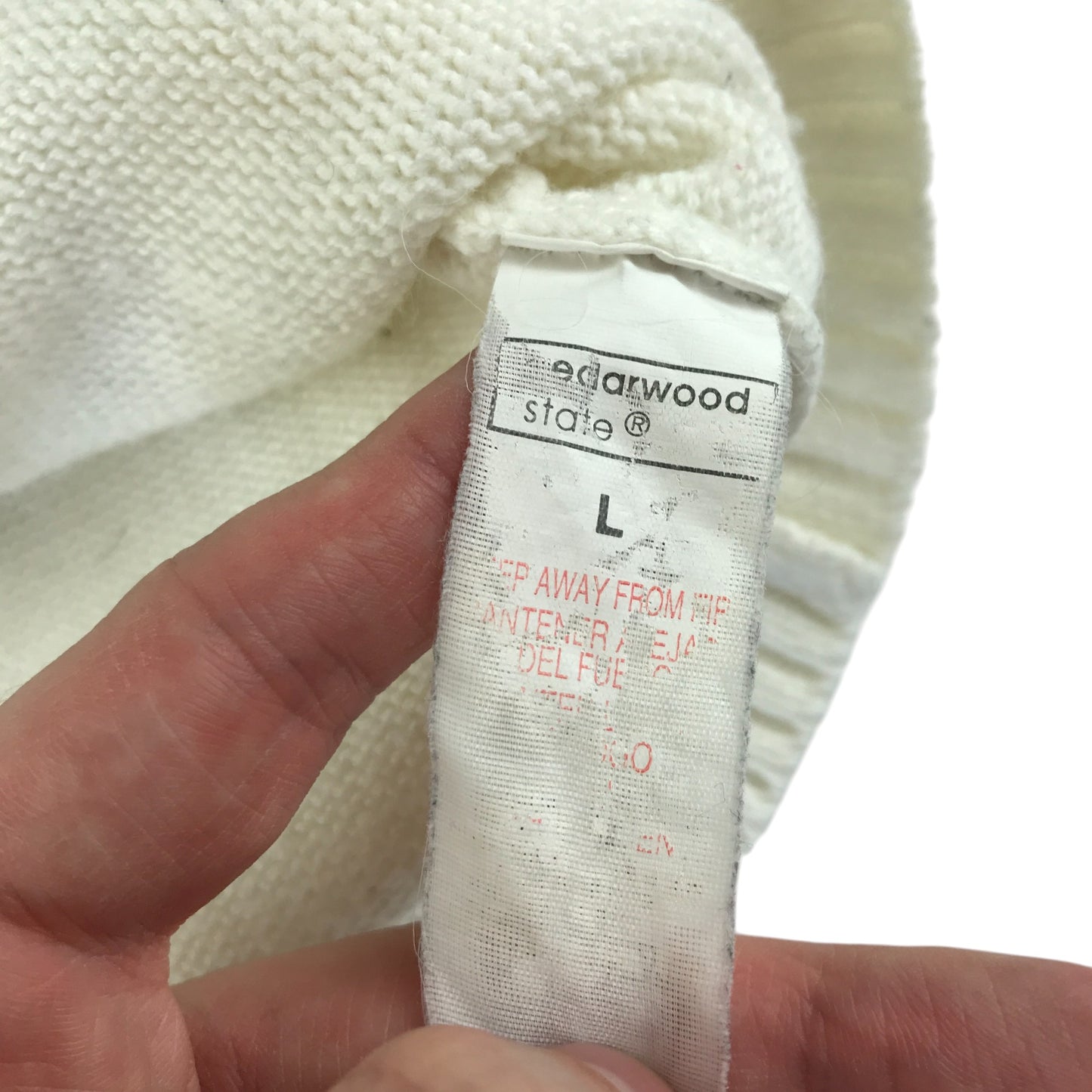 Primark festive jumper adult size L red and white Santa's sleigh