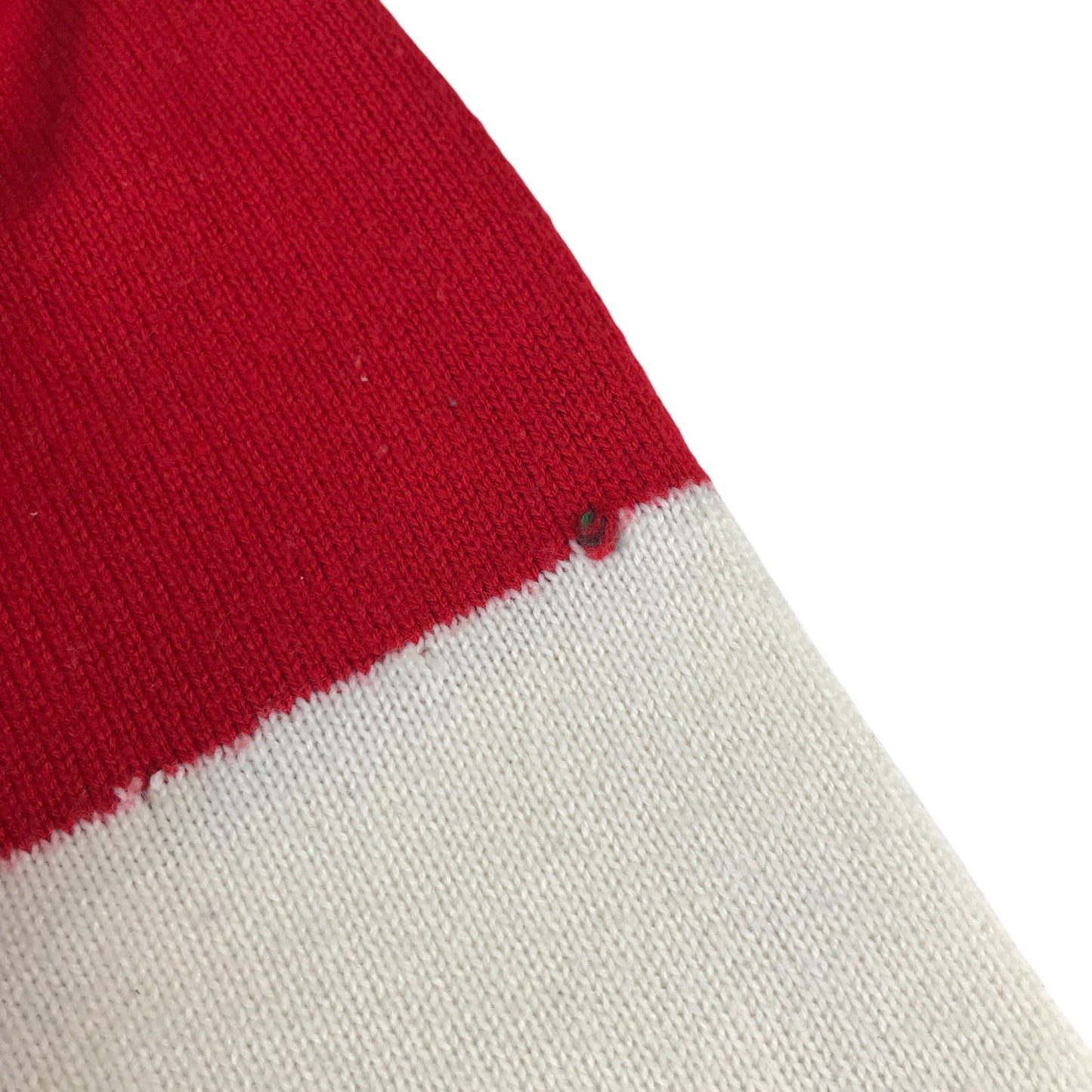 Primark festive jumper adult size L red and white Santa's sleigh