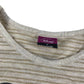 George T-Shirt Age 8 Gold and Beige Short Sleeve Glittery Mickey and Minnie Mouse
