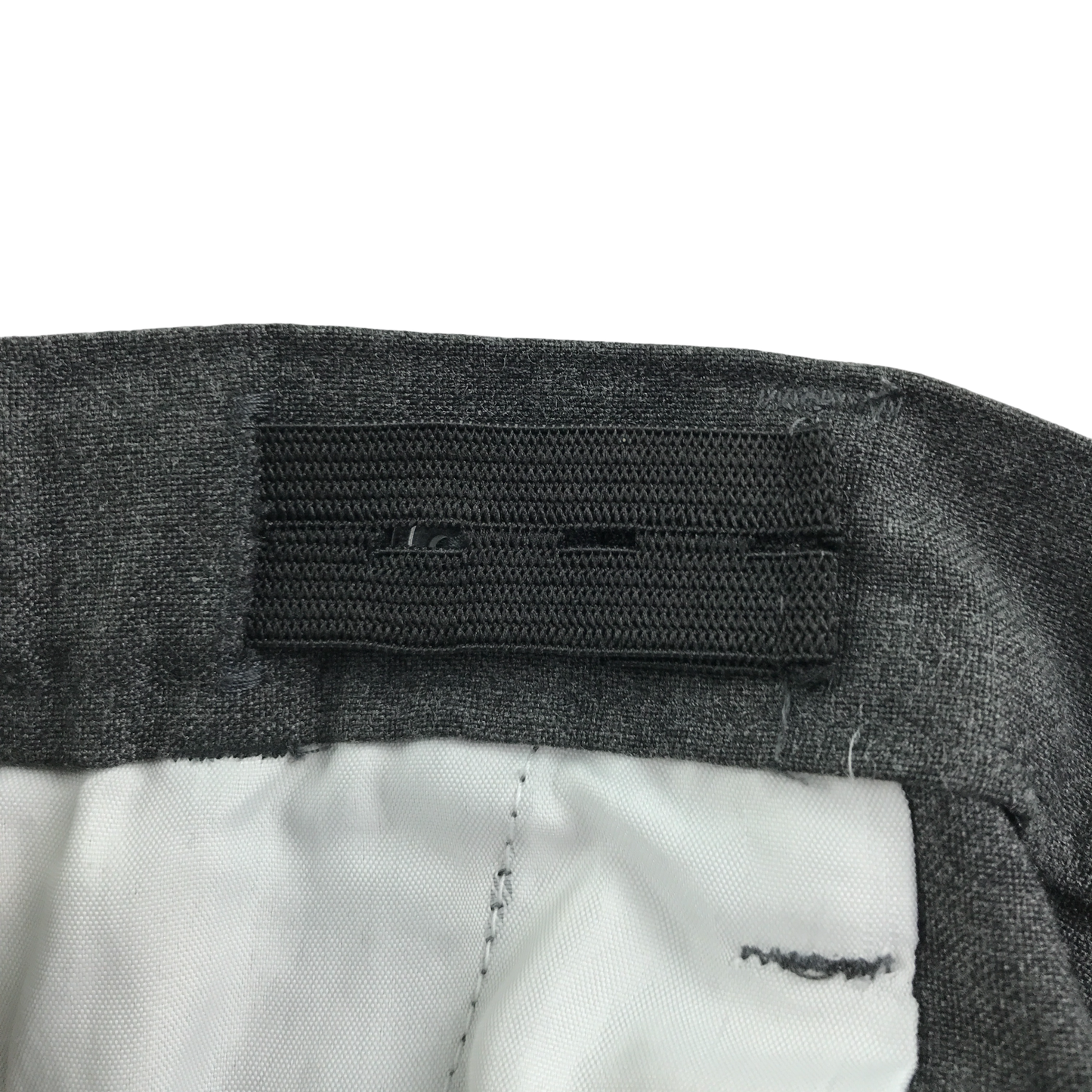 Grey adjustable waist school shorts