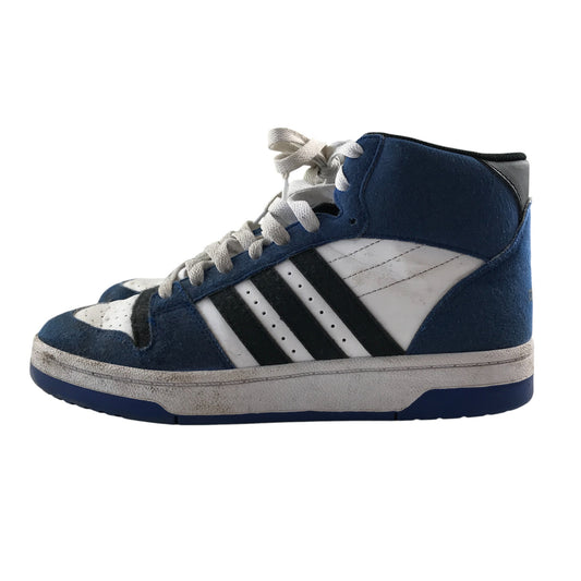 Adidas trainers shoe size 4 blue white and black colourway high tops