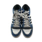 Adidas trainers shoe size 4 blue white and black colourway high tops