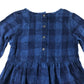 Next dress 6-7 years blue check pattern long sleeve denim style cotton
