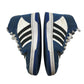 Adidas trainers shoe size 4 blue white and black colourway high tops