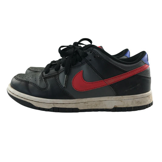 Nike trainers shoe size 4.5 grey and black with red swoosh logo and white outer soles
