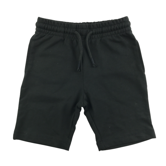 Black jersey gym shorts