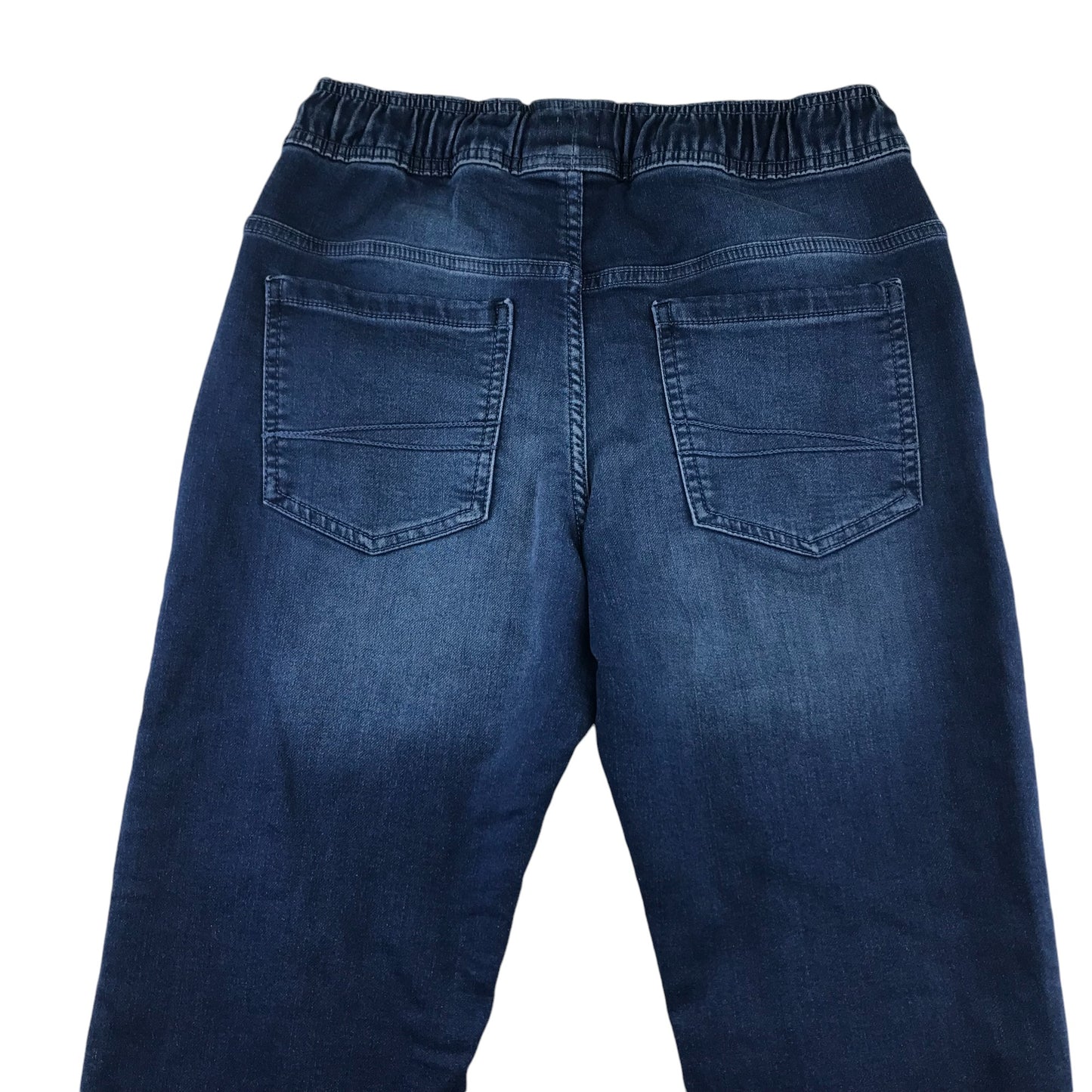 F&F jeans 12-13 years blue pull up jogger style elasticated waistband