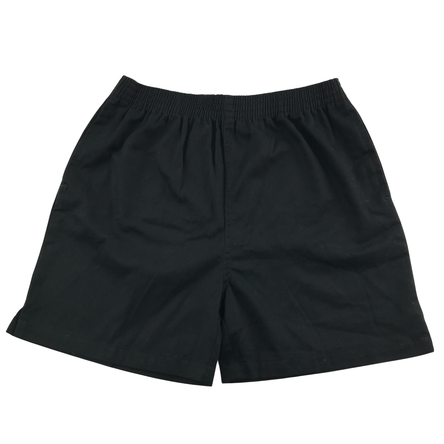 Black cotton gym shorts