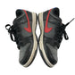 Nike trainers shoe size 4.5 grey and black with red swoosh logo and white outer soles