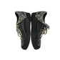 Levi's shoes shoe size 6.5 black leopard spots pattern leather with laces