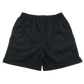 Black cotton gym shorts