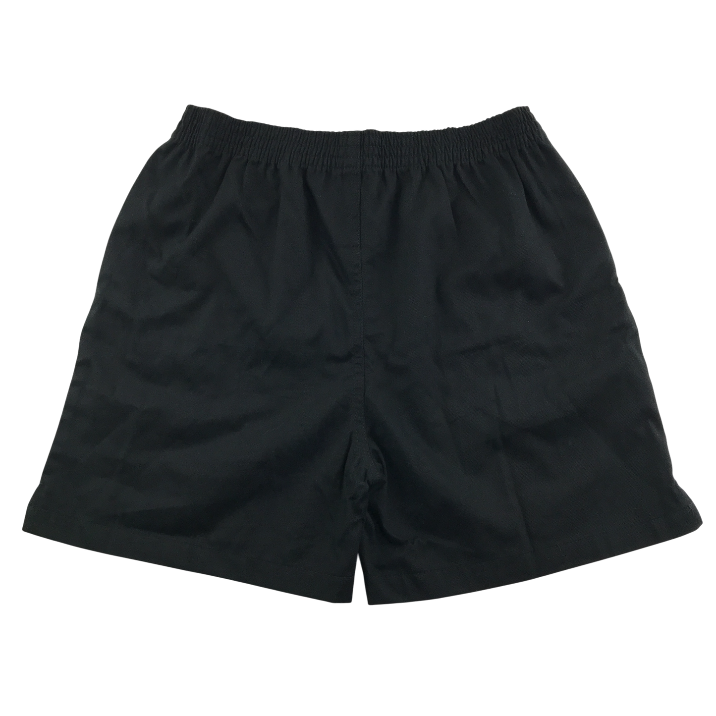 Black cotton gym shorts