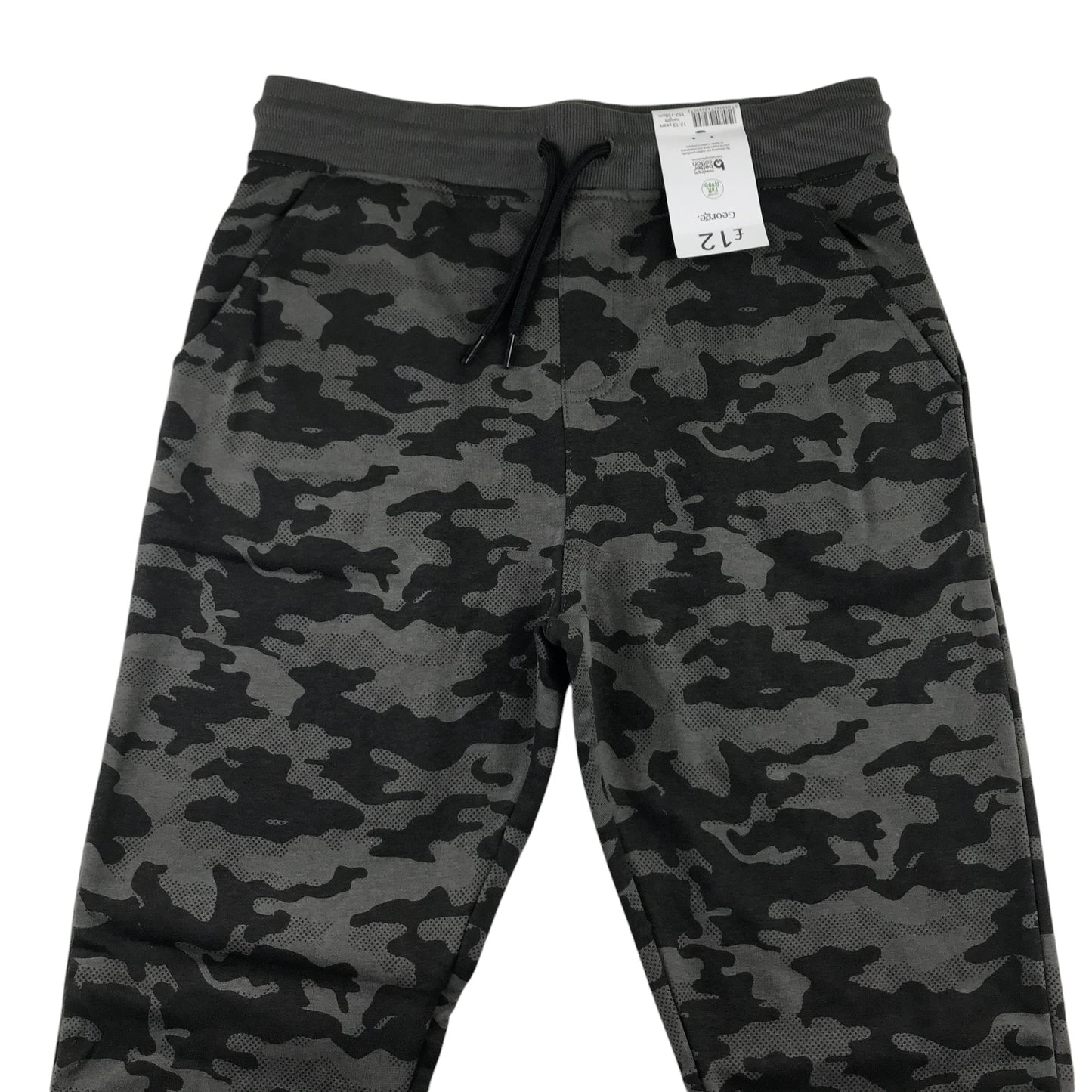 George joggers 12-13 years grey tone camo pattern skinny jersey