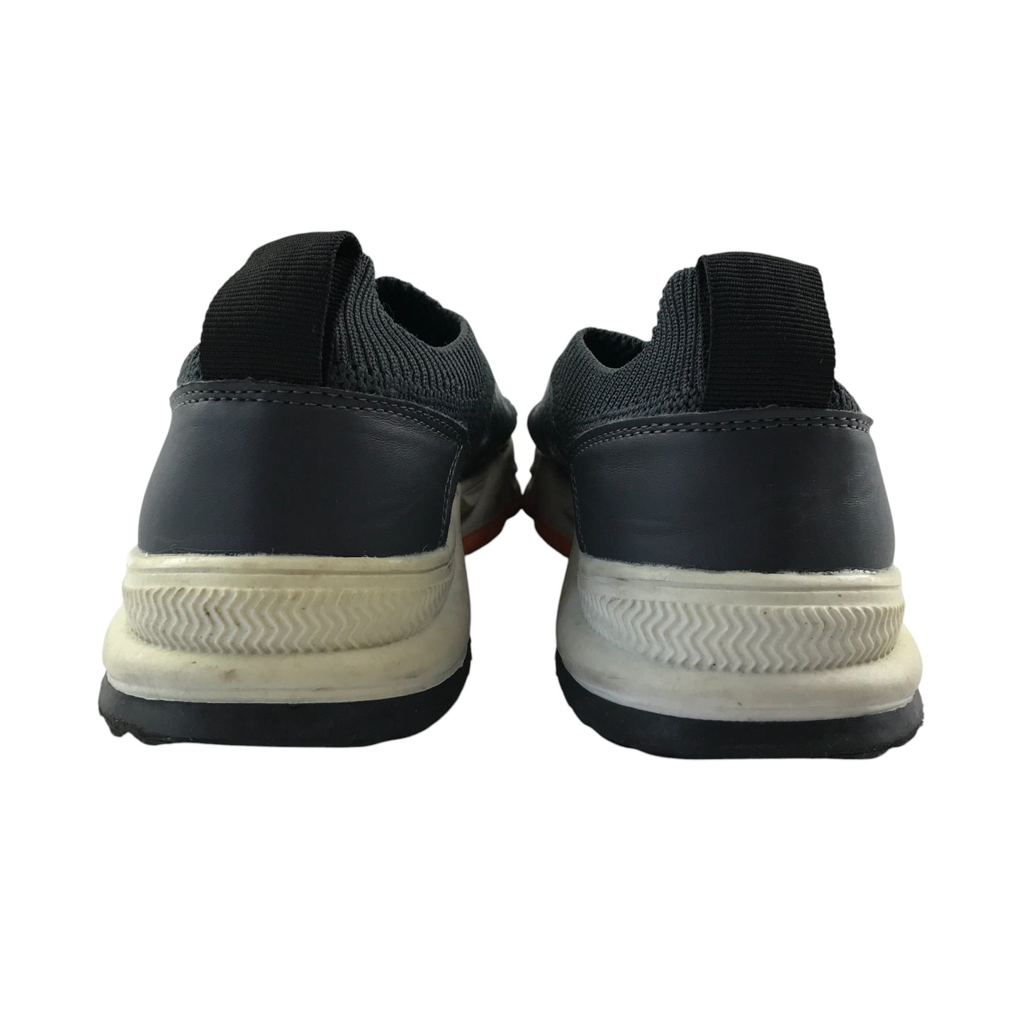 Nutmeg trainers shoe size 12 junior grey mesh upper slip-on